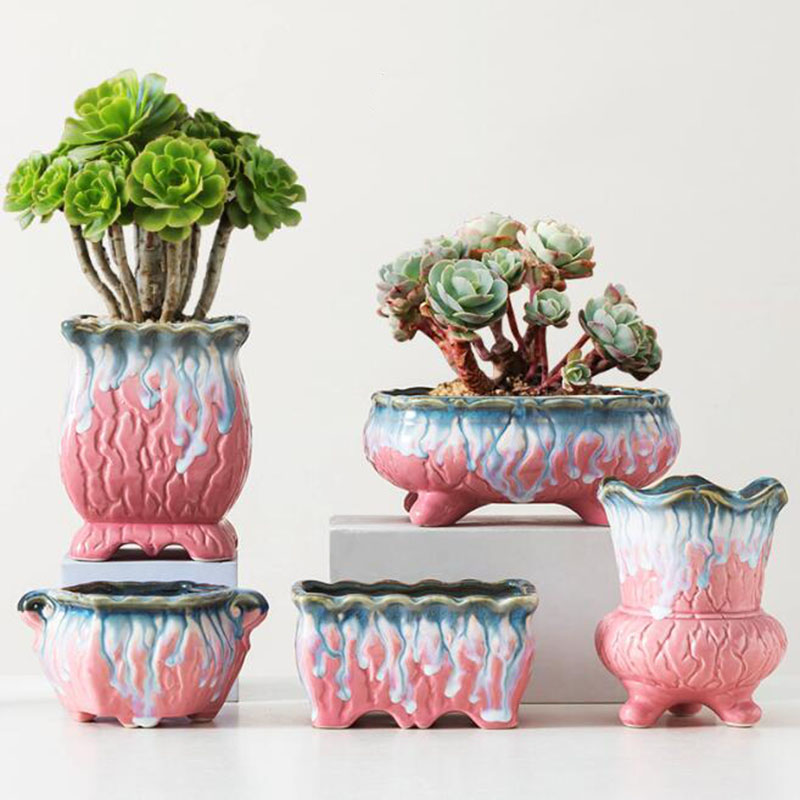 Creative Glazed Flowerpot Succ - огляд і ціна Snake Plant Ceramic