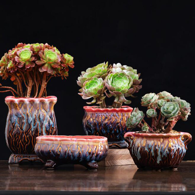 Creative Glazed Flowerpot Succ - огляд і ціна Snake Plant Ceramic