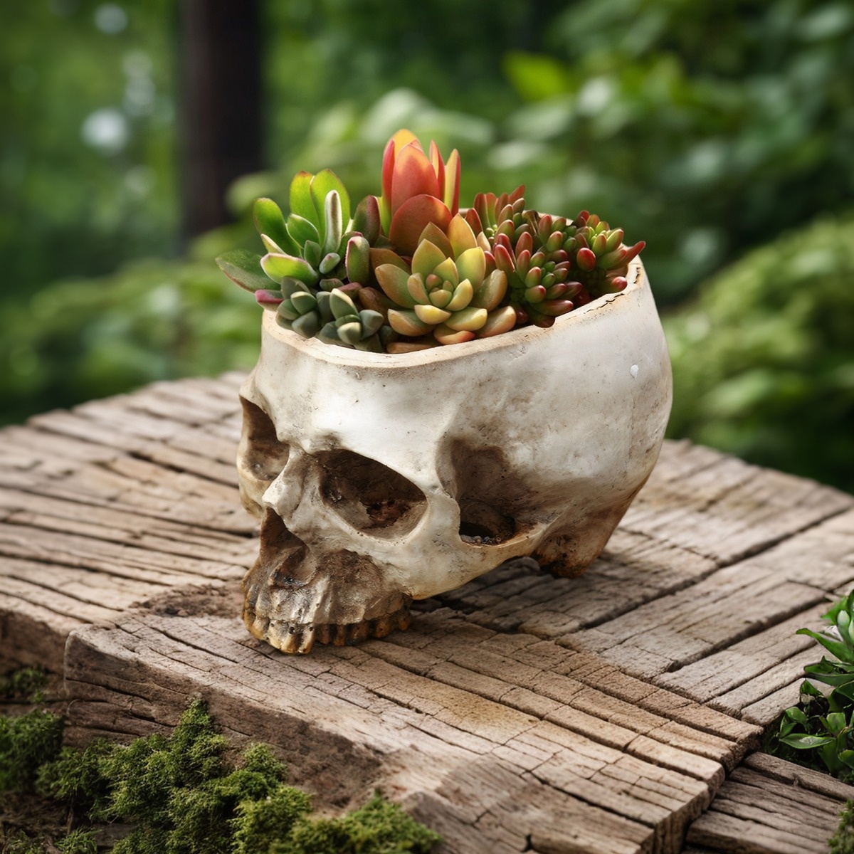 1PC, Creative Skull Flowerpot, - огляд і ціна Snake Plant Ceramic