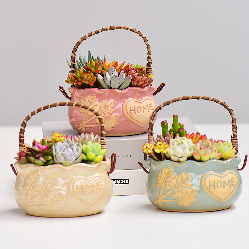 Nordic Style Ceramic Basket Su - огляд і ціна Snake Plant Ceramic