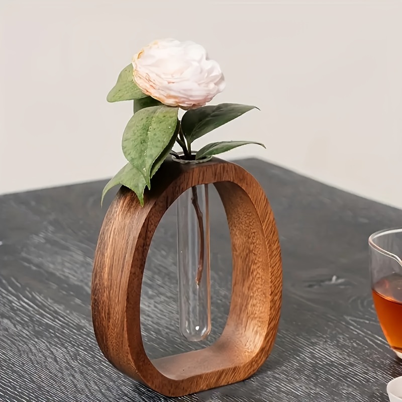 1pc Walnut Solid Wood Flower S - огляд і ціна Snake Plant Ceramic