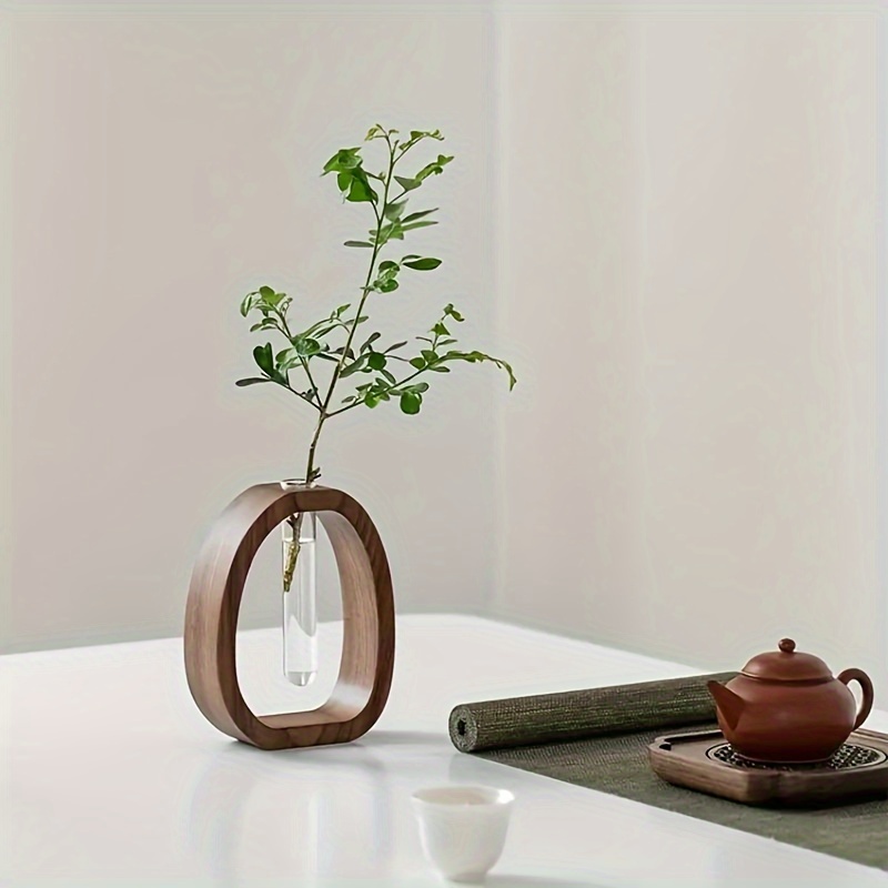1pc Walnut Solid Wood Flower S - огляд і ціна Snake Plant Ceramic