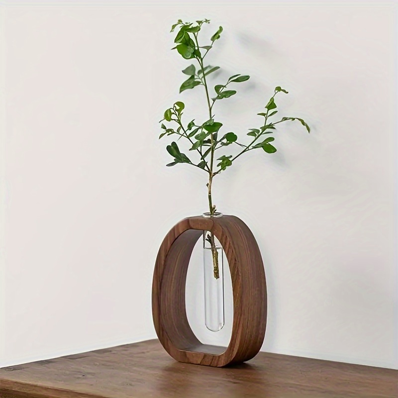 1pc Walnut Solid Wood Flower S - огляд і ціна Snake Plant Ceramic
