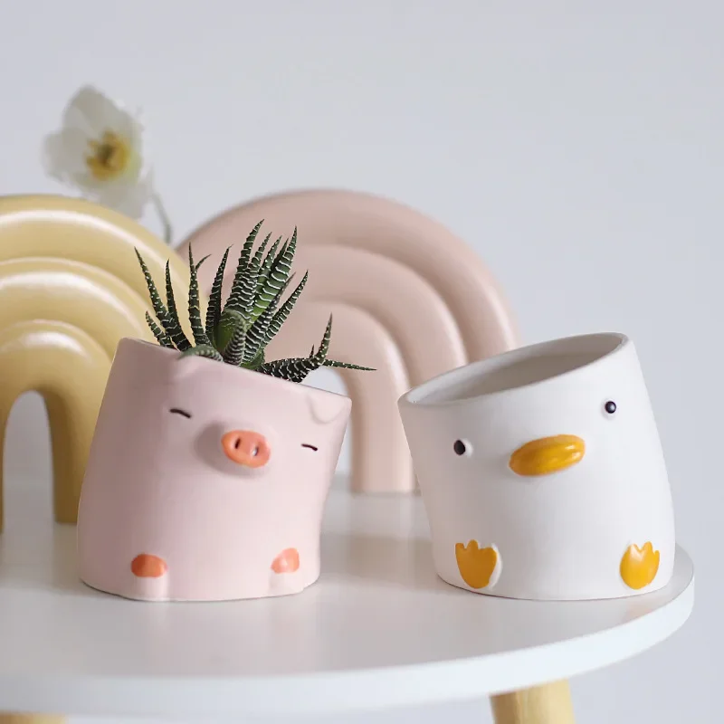 Cartoon Animals Succulent Plan - огляд і ціна Snake Plant Ceramic