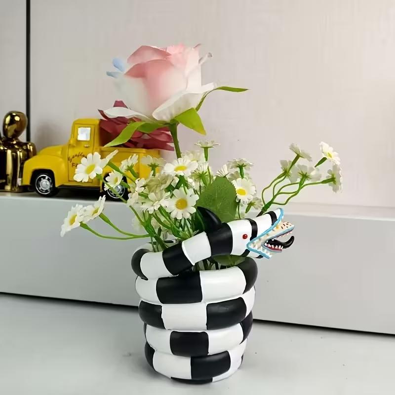1 Piece Black and White Snake- - огляд і ціна Snake Plant Ceramic