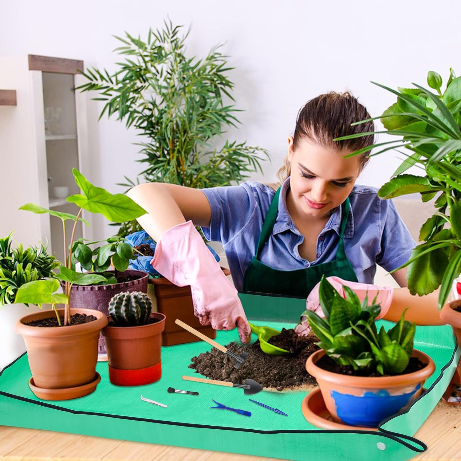 Thickened Waterproof Mats Gard - огляд і ціна Snake Plant Ceramic