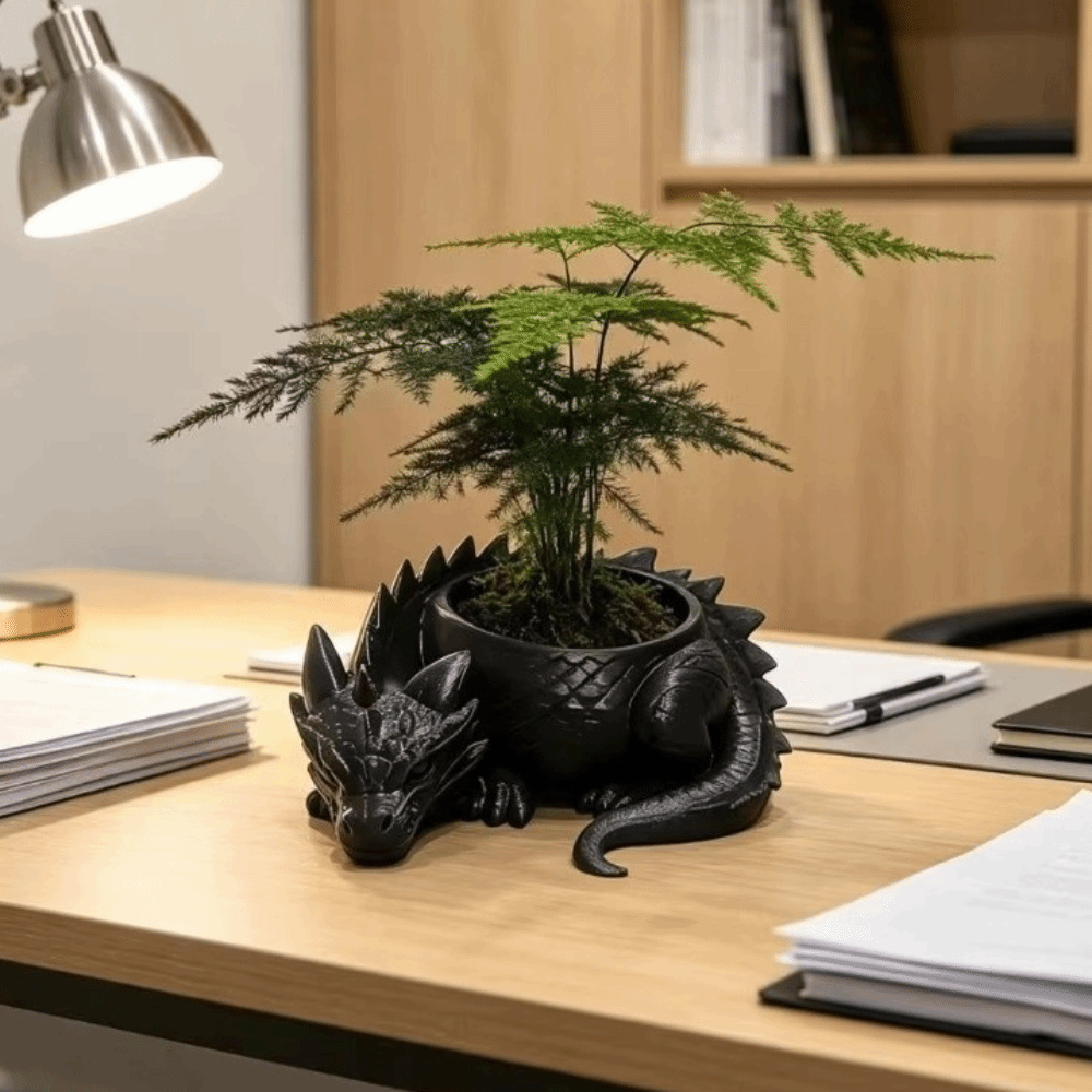 3D Printed Dragon Shaped Plant - огляд і ціна Snake Plant Ceramic